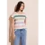 Street One Dames Gestreept T-shirt in Wit