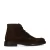 Manfield suède veterboots donkerbruin