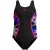 Speedo Teen Hyperboom Splice eendelig zwempak (Zwart/roze)
