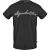 Aquascutum Unisex T-shirt met logo en ronde hals voor volwassenen (Zwart)