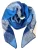 Kumixi Sjaal ‘Karo’  blauw denim