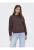Only Onlsweat L/s Ruched Crew Swt Sweater Coffee Bean