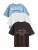 Next Shirt  opaal / donkerbruin / wit