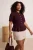Trendyol Curve Dames Paars Effen Lang Getailleerd Grote maten Blouses