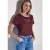 Street One Dames Shirt met tekst in Rood