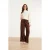 Smashed Lemon Wijde pantalon met paillettenbies en strikkoord |