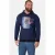 Jan Vanderstorm katoenen trui Plus Size – donkerblauw