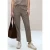 Street One Dames Mid Waist Slim Legs broek in Loose Fit in Bruin