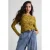 Ruby semi-transparante top met textuur kaki