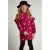 LOOXS little sweatjurk met ruches en hartjes – donkerrood