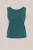 WE Fashion – Dames singlet met jacquard-print – Regular fit – Zeegroen – Katoen –