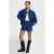 Alix the Label wide leg regular waist broek met krijtstreep blauw