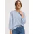 Street One Shirt met 3/4-mouwen en ronde hals in gebreide look