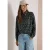 Blouse met opstaande kraag en ritssluiting