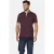 Babista regular polo TOSCARIO Plus Size donkerrood
