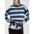 Mango gestreepte pullover blauw