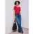 Street One Dames Basic Shirt in Rood