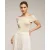 Gebreide top met lurex en een boothals