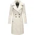 Navahoo Dames Trenchcoat Wooly – Premium Wintermantel met Elegante Pasvorm