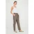 Lange linnen broek met strikdetail