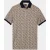 Baileys Polo heren Bruin Poloshirt 2-tone Pique, prin 615228/83