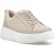 Hush Puppies Haisley Geweven Textiel Dames Taupe Standaard Sneakers