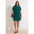 Trendyol Curve Dames Groen Effen Kort / Mini Driekwart mouw Casual A-lijn Grote maten Jurk