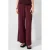 QS high waist regular fit broek – donkerrood