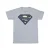 DC Comics Heren Superman Indigo Blauw Logo T-Shirt (Sportgrijs)
