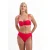 Cyell voorgevormde strapless bandeau bikinitop rood