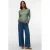 MAMALICIOUS straight regular waist zwangerschaps casual broek medium blue denim