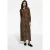 The Kooples Robe Longue Petit Leo Soie Leopard