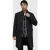 AllSaints Strummer Coat Dark Charcoal