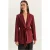 Regulier Fit Blazerjas met Ceintuuroverdetail