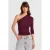 Off-shoulder Cut-out Slim-fit Blouse