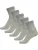Hummel Sokken ‘Make My Day’  grijs gemêleerd / wit