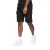 Crosshatch Heren Elasticated Waist Cargo Shorts van Utilate (Zwart)