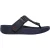 FitFlop Heren Leren Teen Post Platte Sandalen (Marine)