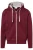 HAKRO Essentials Hooded sweatshirt Wijnrood/zilver, Effen