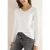 Cecil Dames Shirt met lange mouwen en V-hals in Wit