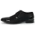 Zwarte leren Oxford formele Derby-schoenen voor heren