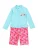 PLAYSHOES UV-bescherming  turquoise / geel / cyclaam / rosa / wit