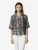 KOROSHI Blouse  zwart / wolwit