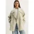 Oversized Gevoerde Jas met Grote Kraag en Knopen