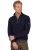 trui Casa Moda donkerblauw effen half zip