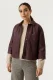 Garcia leather look jack bordeauxrood
