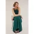 Motivi Long Pleated Lurex Jersey Dress Green