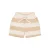 Little Dutch gestreepte sweatshort zand