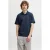JACK & JONES ESSENTIALS regular fit gemêleerde polo – donkerblauw