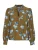 ICHI Blouse ‘IH ROSIY’  lichtblauw / olijfgroen / wit